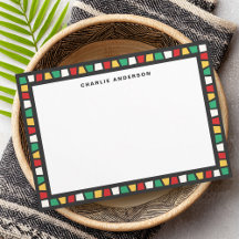 African red green yellow white mosaic Kwanzaa name