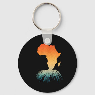 African Roots Art For Men Women Afrocentric Africa Key Ring