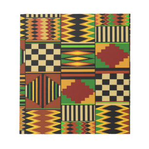 African Royal Kente Cloth Design Notepad