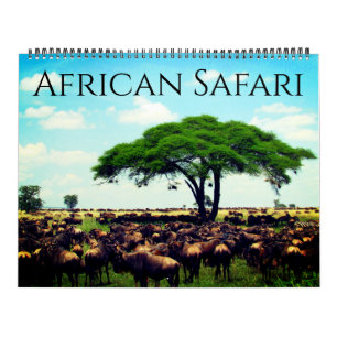 african safari 2026 large calendar