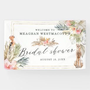 African Safari   Bridal Shower Welcome Banner