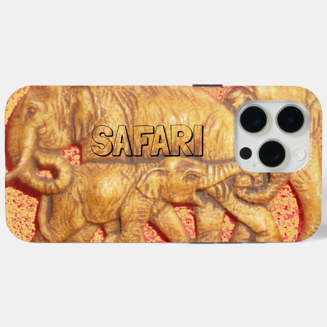  African Safari Elephant Family Heard  Case-Mate iPhone Case (Back (Horizontal))