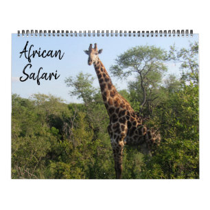 african safari large 2026 calendar