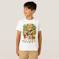 African Safari Lions Playing Musical Instruments