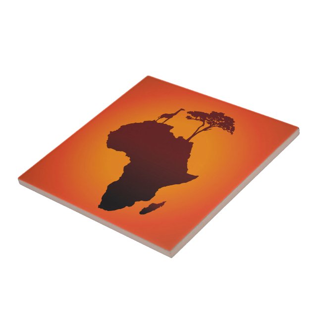 African Safari Map - Tile (Side)