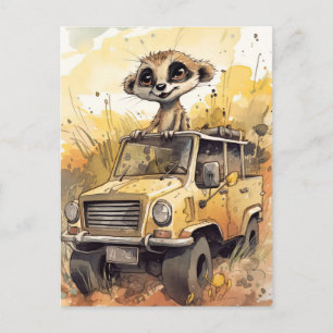 African Safari Meerkat Postcard