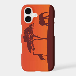 African Safari Silhouette - iPhone Case