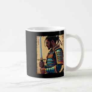 African Samurai Vintage Afro American Bushido Warr Coffee Mug