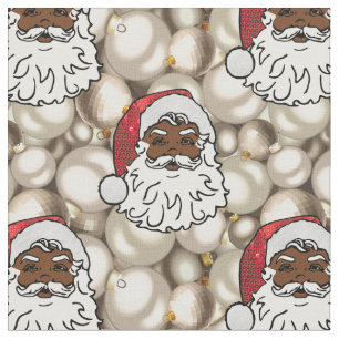 african santa claus fabric