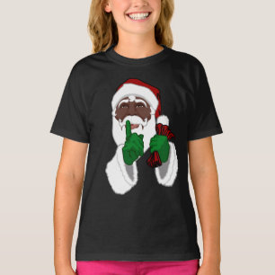 African Santa Clause Shirt Kid's Santa Sweatshirts