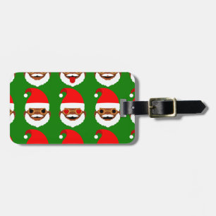 african santa emoji emoticons luggage tag