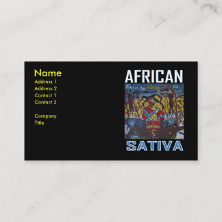 AFRICAN SATIVA BUSINESS CARD