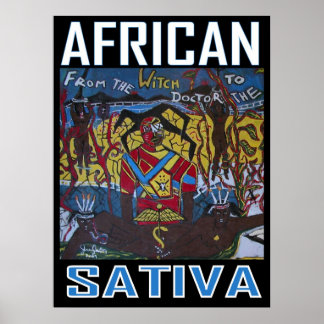 AFRICAN SATIVA POSTER