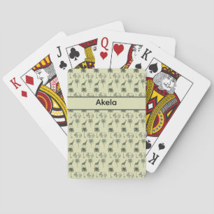 African Savanna Pattern, custom Playing Cards