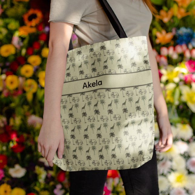 African Savanna Pattern, custom Tote Bag (Creator Uploaded)