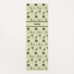 African Savanna Pattern, custom Yoga Mat