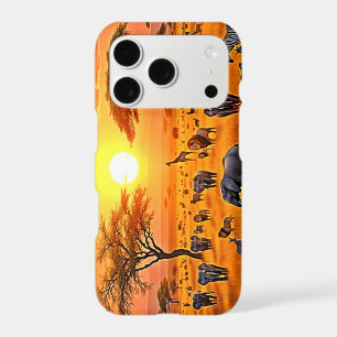 African Savanna Sunset Art