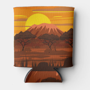 African Savannah: Vintage Nature. Can Cooler
