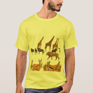 African Savannah Wildlife. T-Shirt