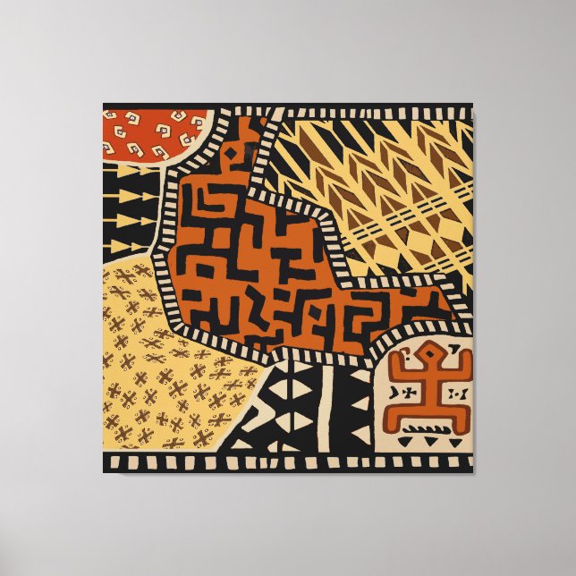 African Shaman Earth Spirits Canvas Print (Front)