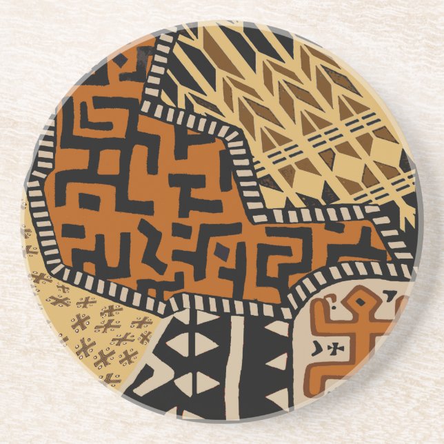 African Shaman Earth Spirits Coaster (Front)