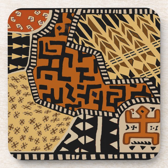 African Shaman Earth Spirits Coaster (Front)