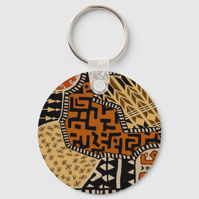 African Shaman Earth Spirits Key Ring (Front)