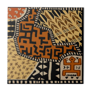 African Shaman Earth Spirits Tile