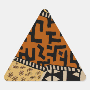 African Shaman Earth Spirits Triangle Sticker