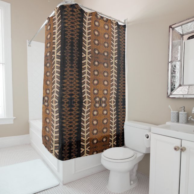 African Shower Curtain (In Situ)