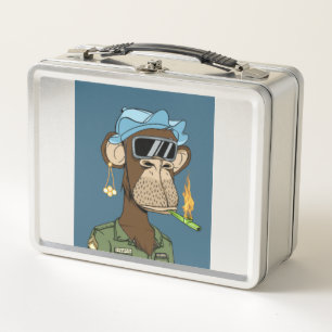 African smoky monkey metal lunch box