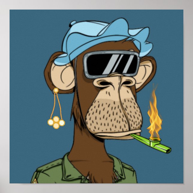 African smoky monkey poster (Front)