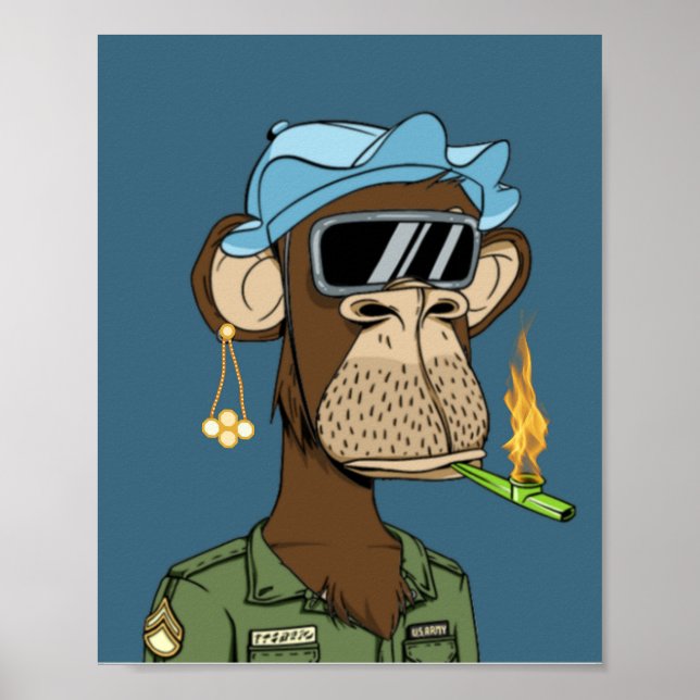 African smoky monkey poster (Front)