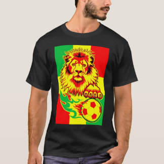 African Soccer Lion T-Shirt