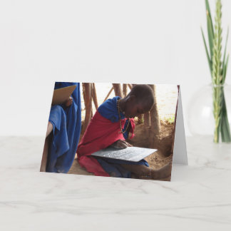 African Student Greeting Card