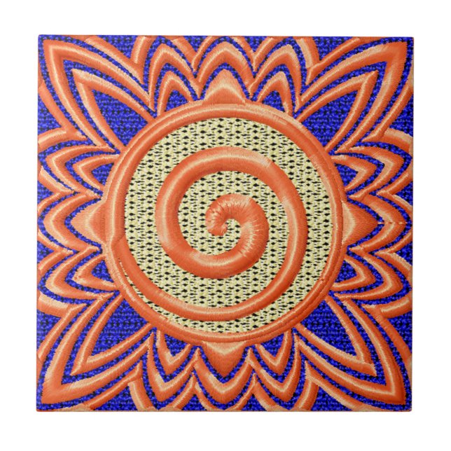 African Style Ceramic Tile (Front)