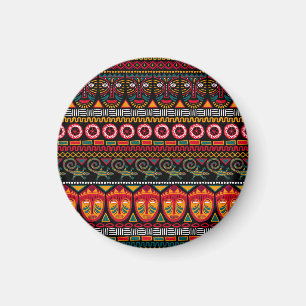 African Style: Decorative Pattern Delight. Magnet