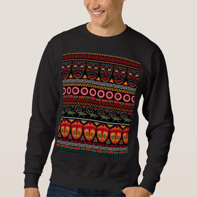 African Style: Decorative Pattern Delight. Sweatshirt (Front)