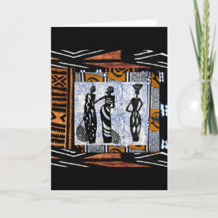 African Style Greeting Card
