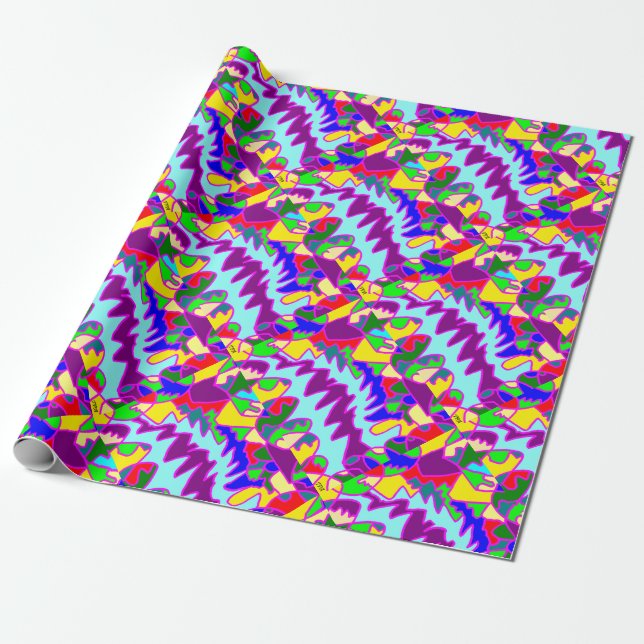 African style large aboriginal art wrapping paper (Unrolled)