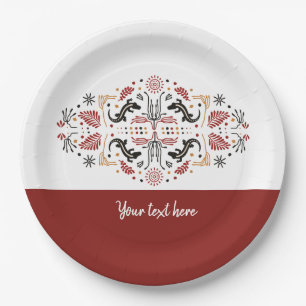 African Styles Paper Plate