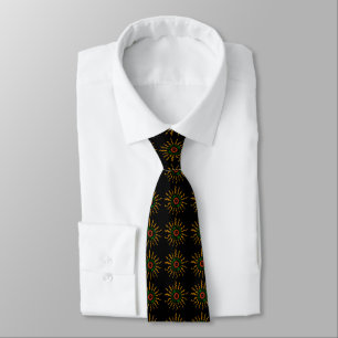 African Sun Pattern Tie
