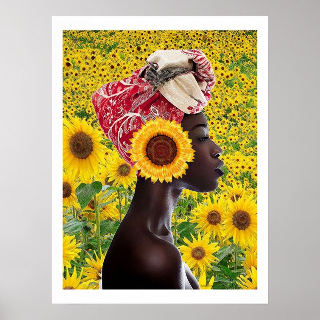 African Sunflower Poster (Front)