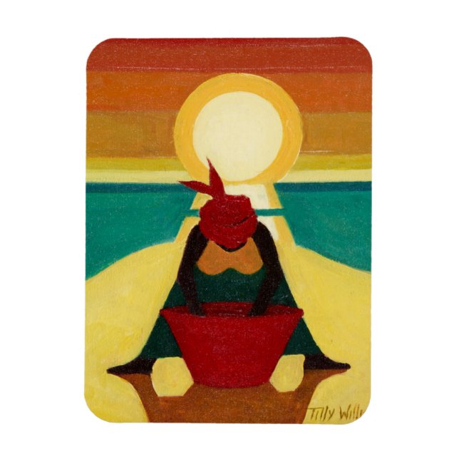 African Sunset 2009 Magnet (Vertical)