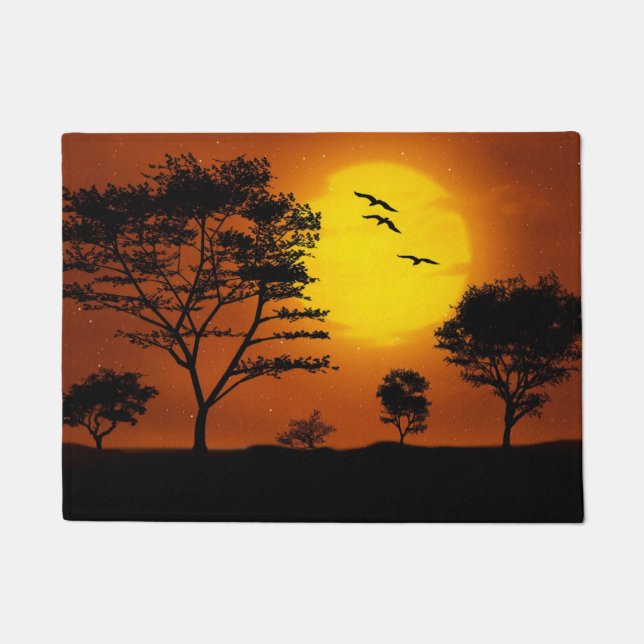 African Sunset Doormat (Front)