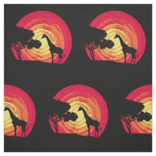 African sunset fabric