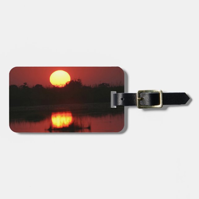 African Sunset Luggage Tag (Front Horizontal)