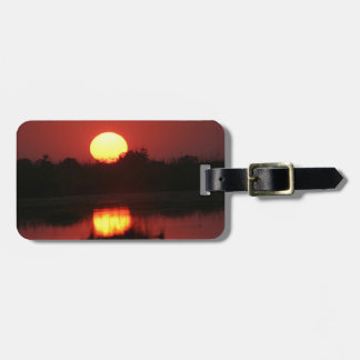 African Sunset Luggage Tag