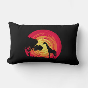 African sunset lumbar cushion