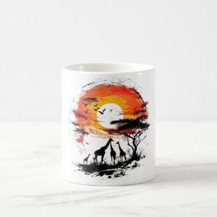 african sunset  mug